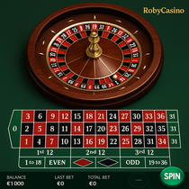 RobyCasino - Ruletka - Klasyczna Gra Stołowa